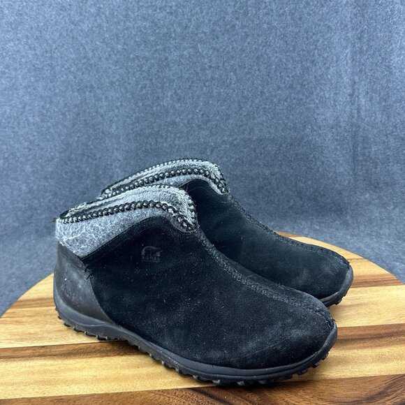 Sorel Womens Joliette Leather Thinsulate Waterproof Slip-on Winter Boots Size 10 - Picture 2 of 11